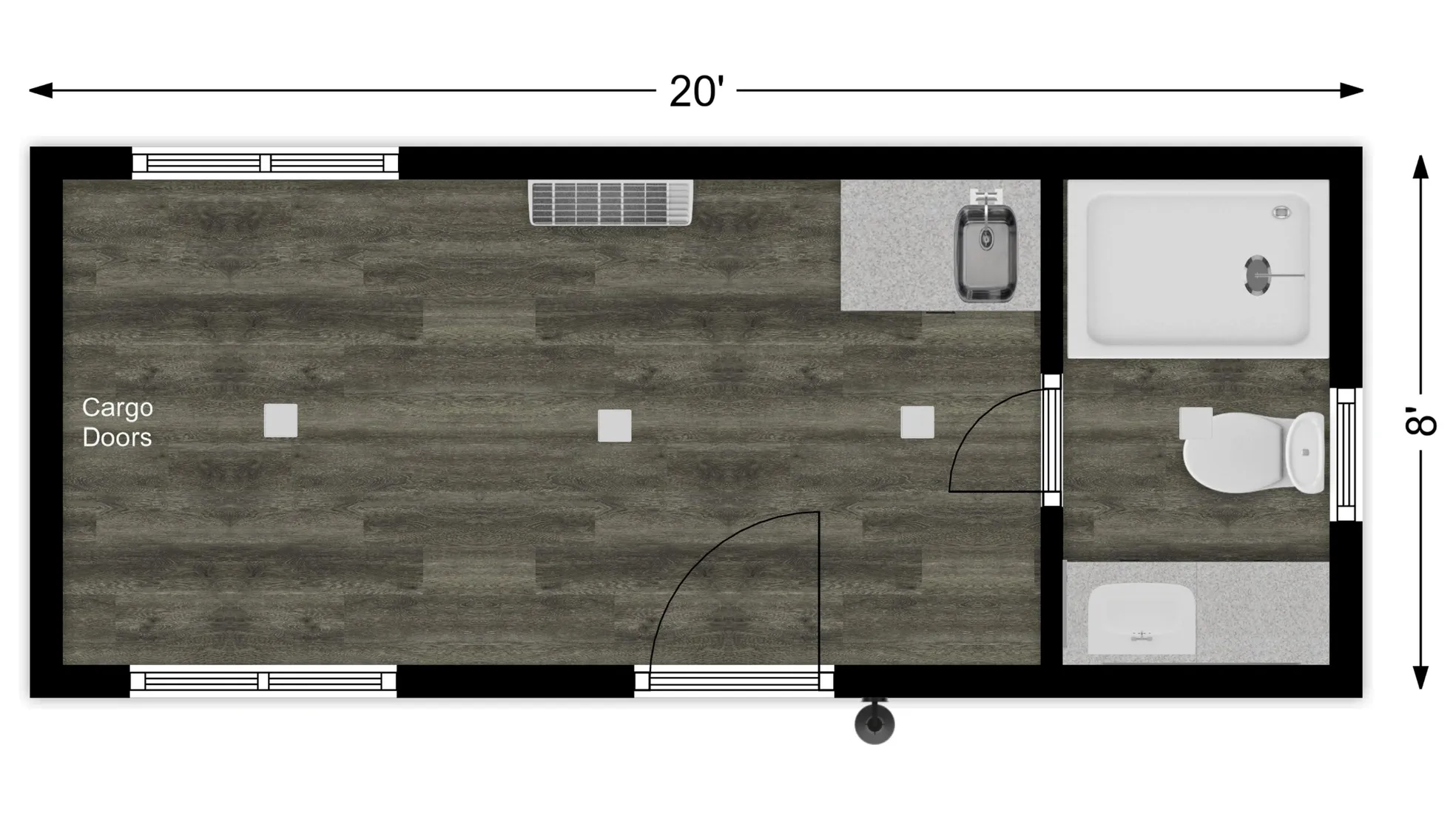 The Scout Luxury Container Home on wheels