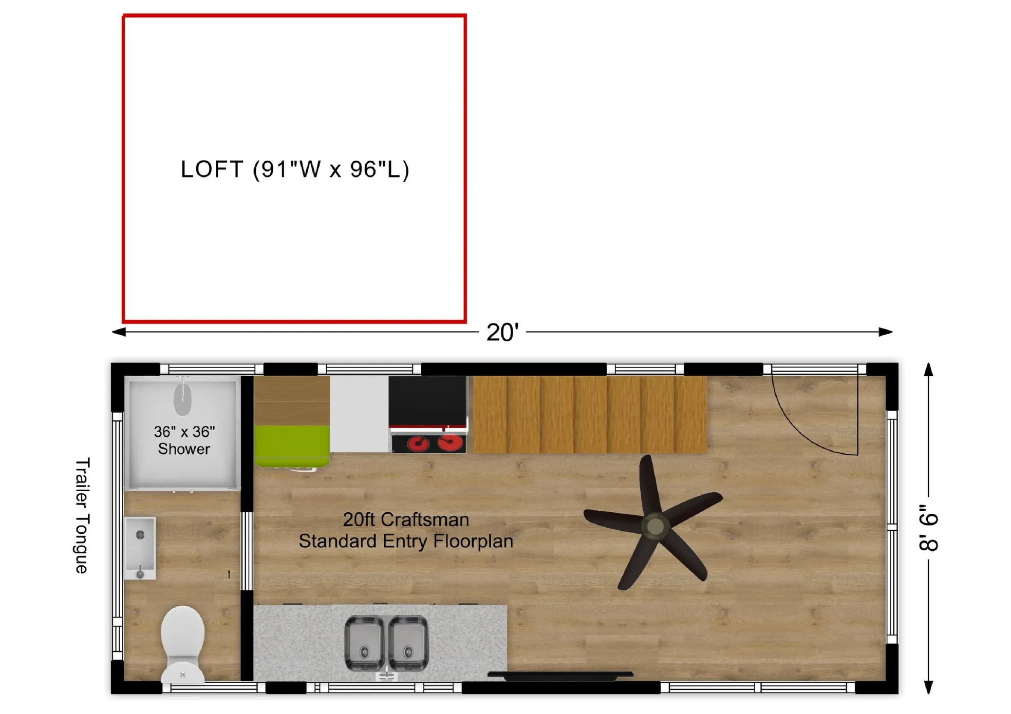 Craftsman Model-Tiny Homes on Wheels