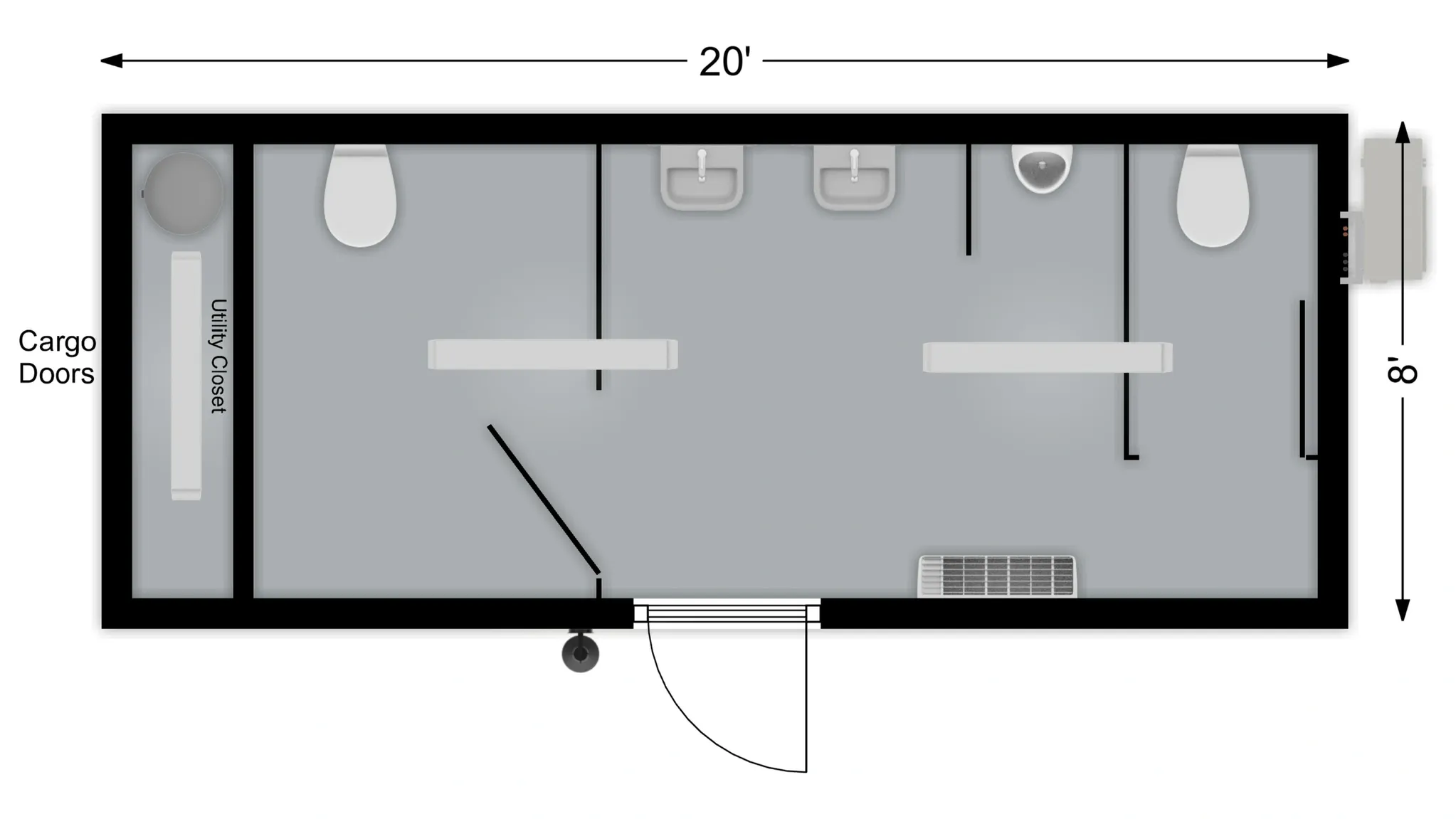 CONTAINER RESTROOM CUBES