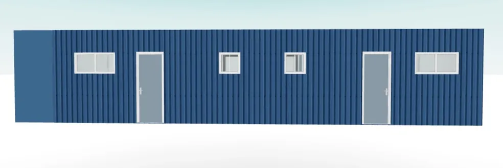 Vision 40-D Shipping Container Home - Two Studio Units