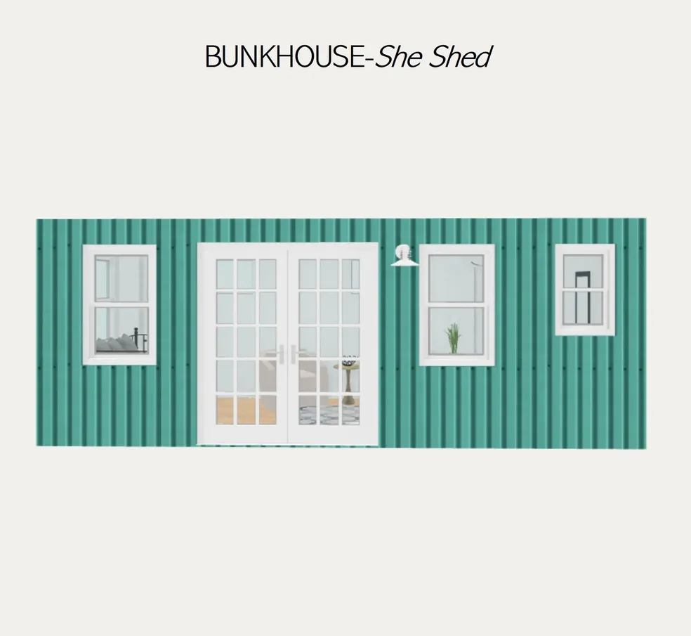 20ft Bunkhouse+ Container Home - Your Backyard Casita Solution