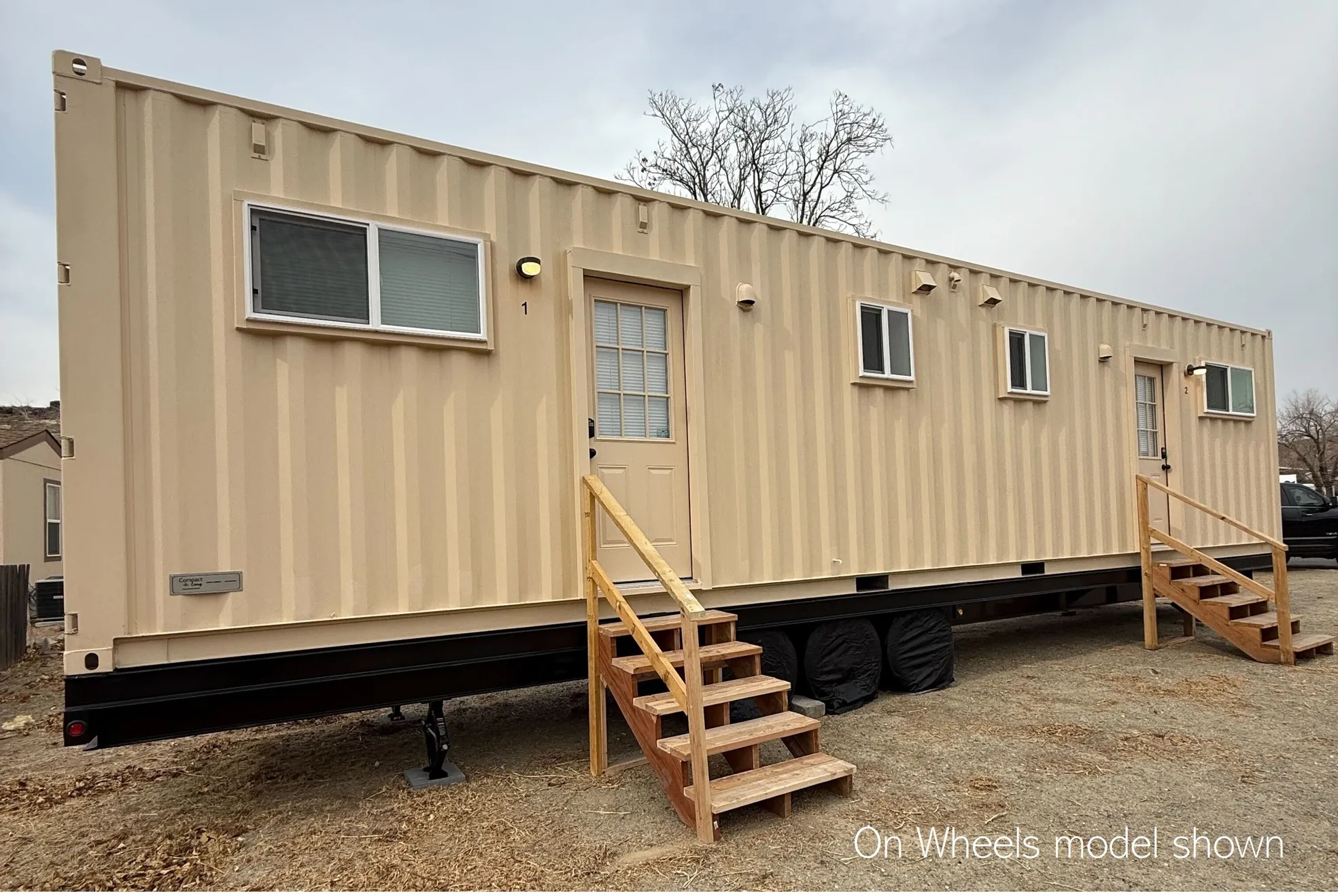 Vision 40-D Shipping Container Home - Two Studio Units
